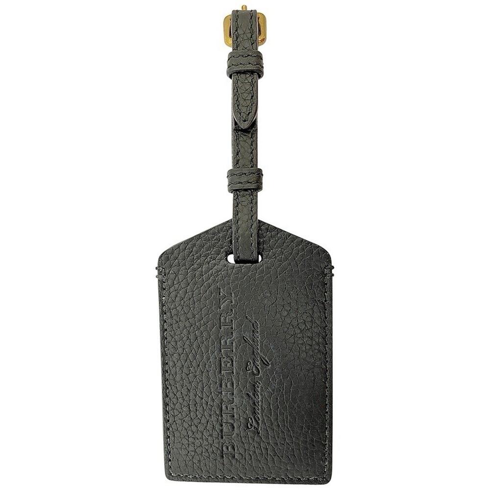 NWT Burberry ‘Lindale’ Pebbled Leather Scripted Logo Detail Luggage Tag $225.00